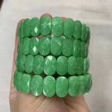 Green Jade Bracelet Natural Gemstone Bangle For Woman Man