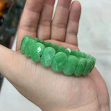 Green Jade Bracelet Natural Gemstone Bangle For Woman Man