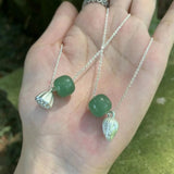Green Jade Choker Necklace with Natural Freshwater Pearl