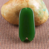 Green Jade Cicada Pendant Necklace Hand-Carved Charm Jewelry