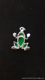 Natural Green Jade Frog Pendant Necklace Charm Jewellery Accessories