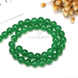 Green Jade Nephrite Matte Gemstone Faceted Round Beads 4-12mm DIY Jewelry Making
