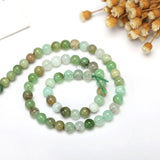 Green Jade Nephrite Matte Gemstone Faceted Round Beads 4-12mm DIY Jewelry Making