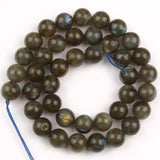 Green Labradorite Stone Beads Round Spacer Beads 15Inch 6/8/10mm