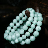 Green Larimar Round Beads Bracelet 7-11mm AAAAAA