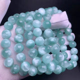 Green Larimar Round Beads Bracelet 8mm 10mm 12mm AAAAAA