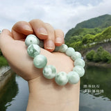 Green Larimar Round Beads Bracelet 7-11mm