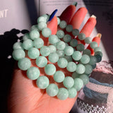 Green Larimar Round Beads Bracelet 7-11mm