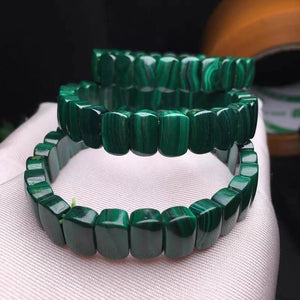 Green Malachite Chrysocolla Beads Bracelet Healing Stretch Crystal