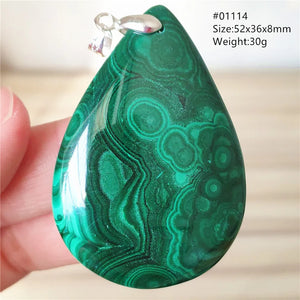 Green Malachite Chrysocolla Pendant Necklace AAAAA