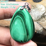 Green Malachite Chrysocolla Pendant Healing Gift Necklace