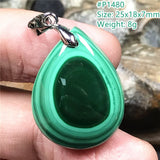 Green Malachite Chrysocolla Pendant Healing Gift Necklace