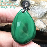 Green Malachite Chrysocolla Pendant Healing Gift Necklace