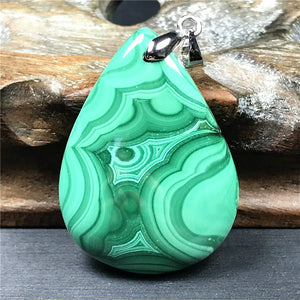 Malachite Chrysocolla Pendant Jewelry Healing Gift
