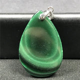 Natural Green Malachite Chrysocolla Pendant Jewelry for Women Men