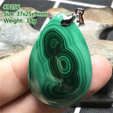 Natural Green Malachite Chrysocolla Pendant - Silver Crystal Gemstone
