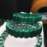 Green Malachite Chrysocolla Beads Bracelet 11x9mm AAAAAA