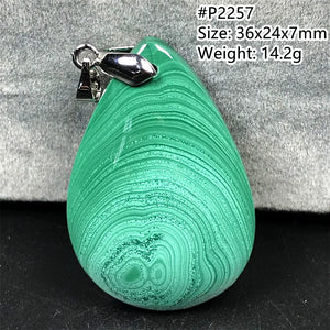 Green Malachite Necklace Pendant Jewelry for Women Lady Man