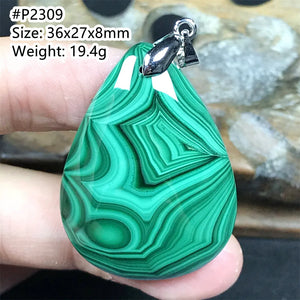 Green Malachite Necklace Pendant Jewelry for Women Lady Man