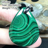 Green Malachite Necklace Pendant Jewelry for Women Lady Man