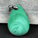 Green Malachite Necklace Pendant Jewelry for Women Lady Man