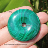 Natural Green Malachite Gem Stone Pendant for DIY Jewelry Making