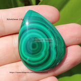 Natural Green Malachite Gem Stone Pendant for DIY Jewelry Making