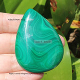 Natural Green Malachite Gem Stone Pendant for DIY Jewelry Making
