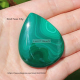 Natural Green Malachite Gem Stone Pendant for DIY Jewelry Making