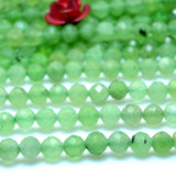 Green Nephrite Faceted Loose Beads Gemstone Bracelet Necklace