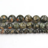 Natural Green KAMBABA Jaspe Stone Beads 6mm 8mm 10mm