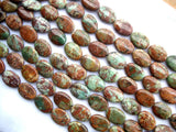 Green Opal Flat Oval Loose Beads 18*25mm DIY Jewelry Making