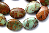 Green Opal Flat Oval Loose Beads 18*25mm DIY Jewelry Making