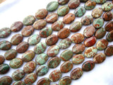 Green Opal Flat Oval Loose Beads 18*25mm DIY Jewelry Making