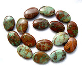 Green Opal Flat Oval Loose Beads 18*25mm DIY Jewelry Making