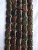 Green Opal Flat Rectangle 15*20mm Loose Beads DIY Jewelry Making