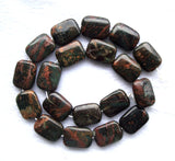 Green Opal Flat Rectangle 15*20mm Loose Beads DIY Jewelry Making