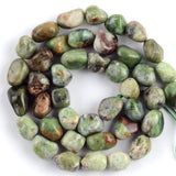 Green Opal Freeform Beads for Jewelry Making 15''