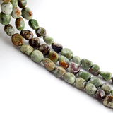 Green Opal Freeform Beads for Jewelry Making 15''