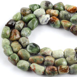 Green Opal Freeform Beads for Jewelry Making 15''