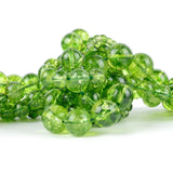 Green Peridot Crystal Round Spacer Beads for Jewelry Making 4/6/8/10/12mm