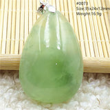 Green Prehnite Beads Pendant Crystal Water Drop Prehnite Necklace