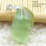 Green Prehnite Beads Pendant Crystal Water Drop Prehnite Necklace