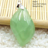 Green Prehnite Beads Pendant Crystal Water Drop Prehnite Necklace