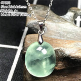 Green Prehnite Pendant Necklace for Women Man