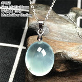 Green Prehnite Pendant Necklace for Women Man