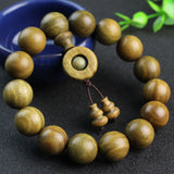 Green Sandalwood Bracelet Buddhist Beads Rosary