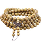 Green Sandalwood 108 Rosary Bracelet Men's Women's Jewelry