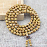Green Sandalwood 108 Rosary Bracelet Men's Women's Jewelry