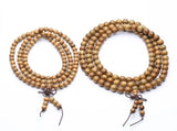 Green Sandalwood Prayer Malas Wooden Beaded Bracelets 108 Malas Bracelet